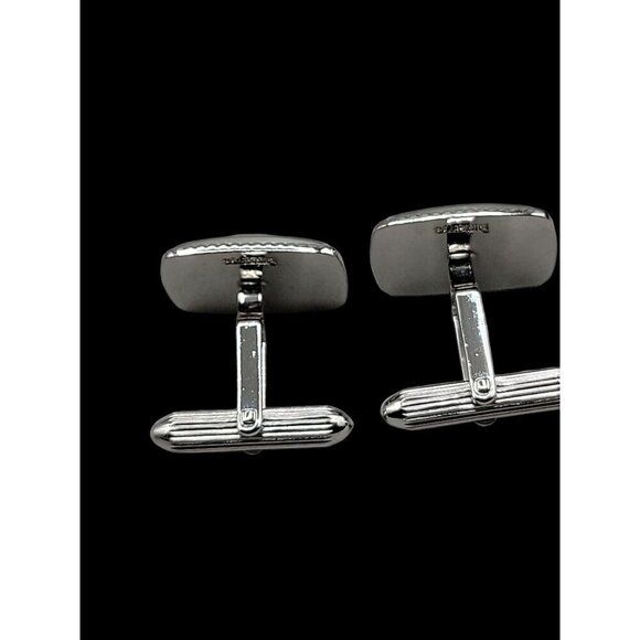 Burberrys London Mens Cufflinks Silver Plated Gold Tone Royal Knight Scene 1980a - Picture 9 of 12